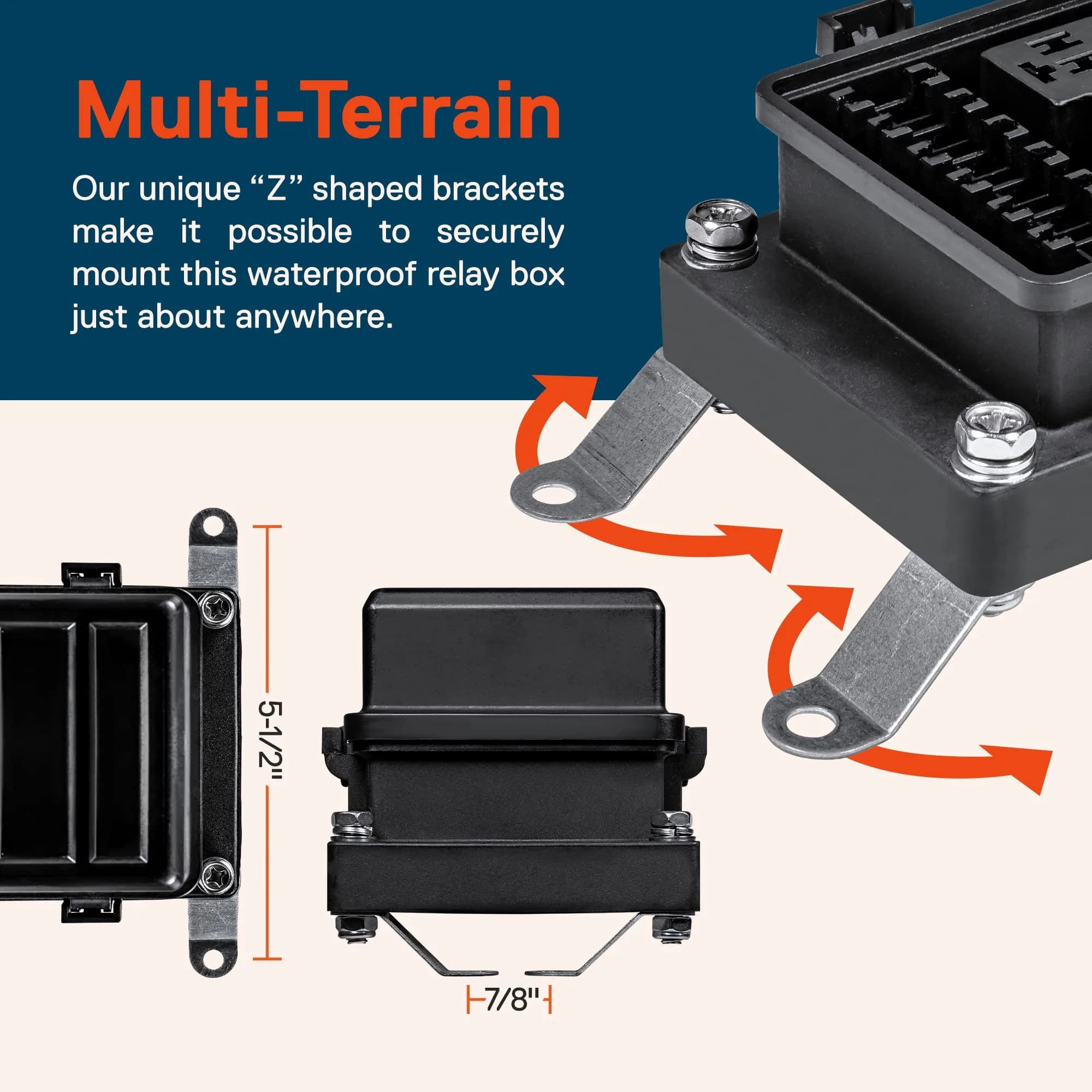 True MODS 12V Automotive Waterproof Fuse Relay Box Kit with 6 Relays & 10 Fuses | Organizes & Protects 6 Circuits - view 4