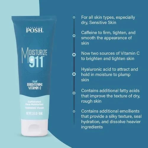 Perfectly Posh Moisturize 911 Caffeinated Face Moisturizer 90 ml | Energizes Tired Skin, Long-Lasting Hydration thumbnail 5
