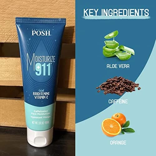 Perfectly Posh Moisturize 911 Caffeinated Face Moisturizer 90 ml | Energizes Tired Skin, Long-Lasting Hydration thumbnail 2