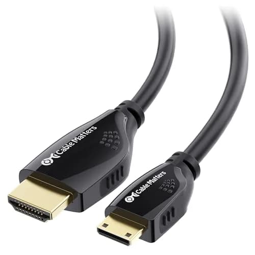 Cable Matters High-Speed 4K Mini HDMI to HDMI Cable, 6ft (1.83m) | Supports 4K@60Hz, HDR, ARC thumbnail 1