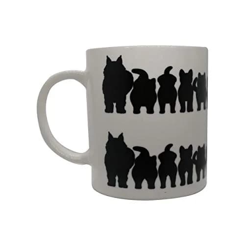 Sunkiss Unlimited Color Changing Cheeky Cats ThermoH Logo Ceramic Mug | 325ml Heat Sensitive Cat Design thumbnail 4
