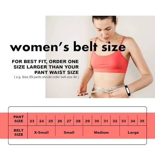Earnda Women's Faux Leather Chic Belt for Jeans, Brown, Medium | Stylish Casual Accessory thumbnail 6