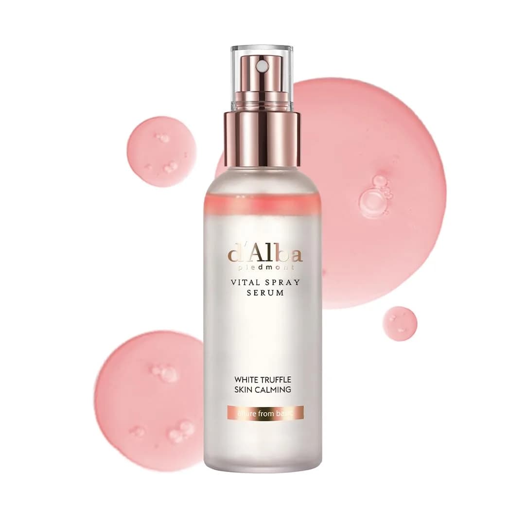 d'alba Piedmont White Truffle Vital Spray Serum 100ml (3.38 fl oz) | Calming & Hydrating Mist for Sensitive Skin