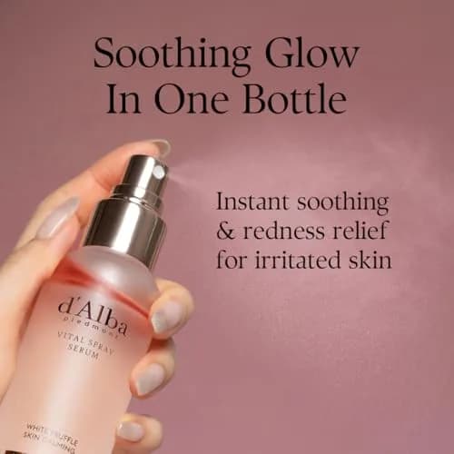 d'alba Piedmont White Truffle Vital Spray Serum 100ml (3.38 fl oz) | Calming & Hydrating Mist for Sensitive Skin thumbnail 4