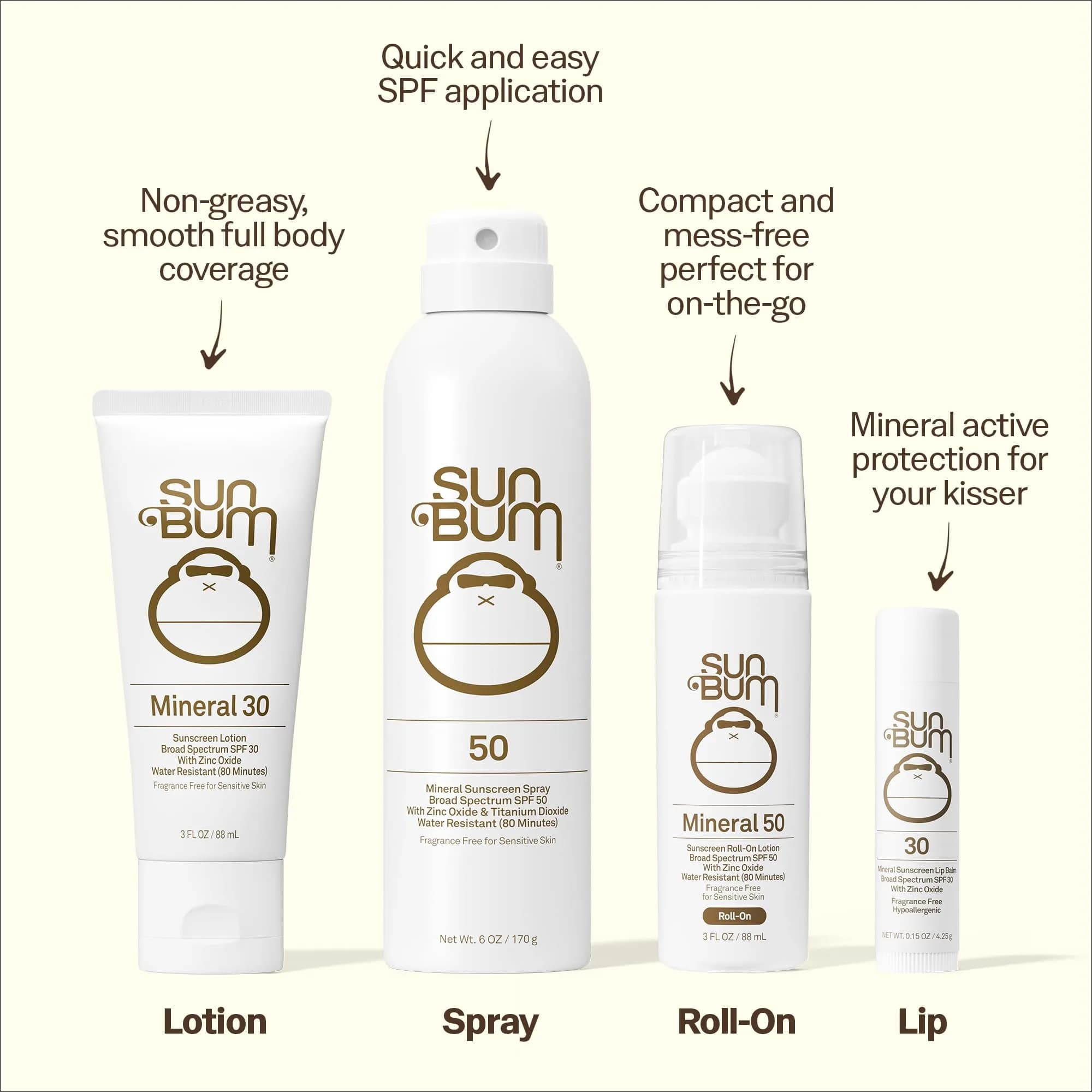 Sun Bum Mineral SPF 50 Sunscreen Body Spray 6 oz (177 ml) | Reef-Safe Protection for Sensitive Skin - view 2
