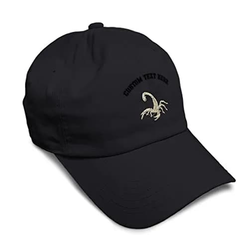 Speedy Pros Custom Soft Baseball Cap 100% Cotton | Embroidered Wild Animals, Unisex, Black, Adjustable Fit thumbnail 1