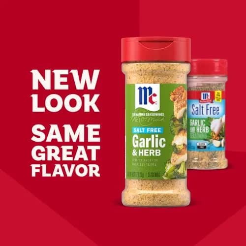 McCormick Salt Free Garlic and Herb Seasoning 4.37 oz (124 g) | Bold Blend for Healthy Meals thumbnail 2