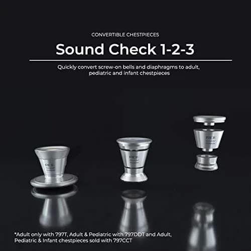 MDF Instruments Peacock Rose Gold ProCardial Cardiology Stethoscope | Titanium, Dual Head, Adult, Limited Edition thumbnail 4