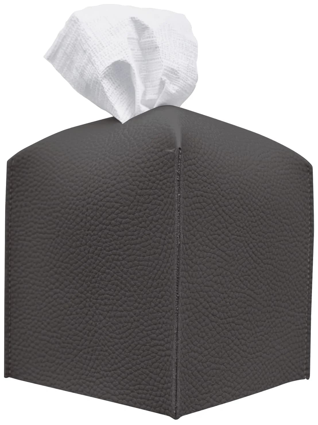 Carrotez Modern PU Leather Square Tissue Box Cover 13cm (5"X5"X5") | Stylish Organizer for Home & Office