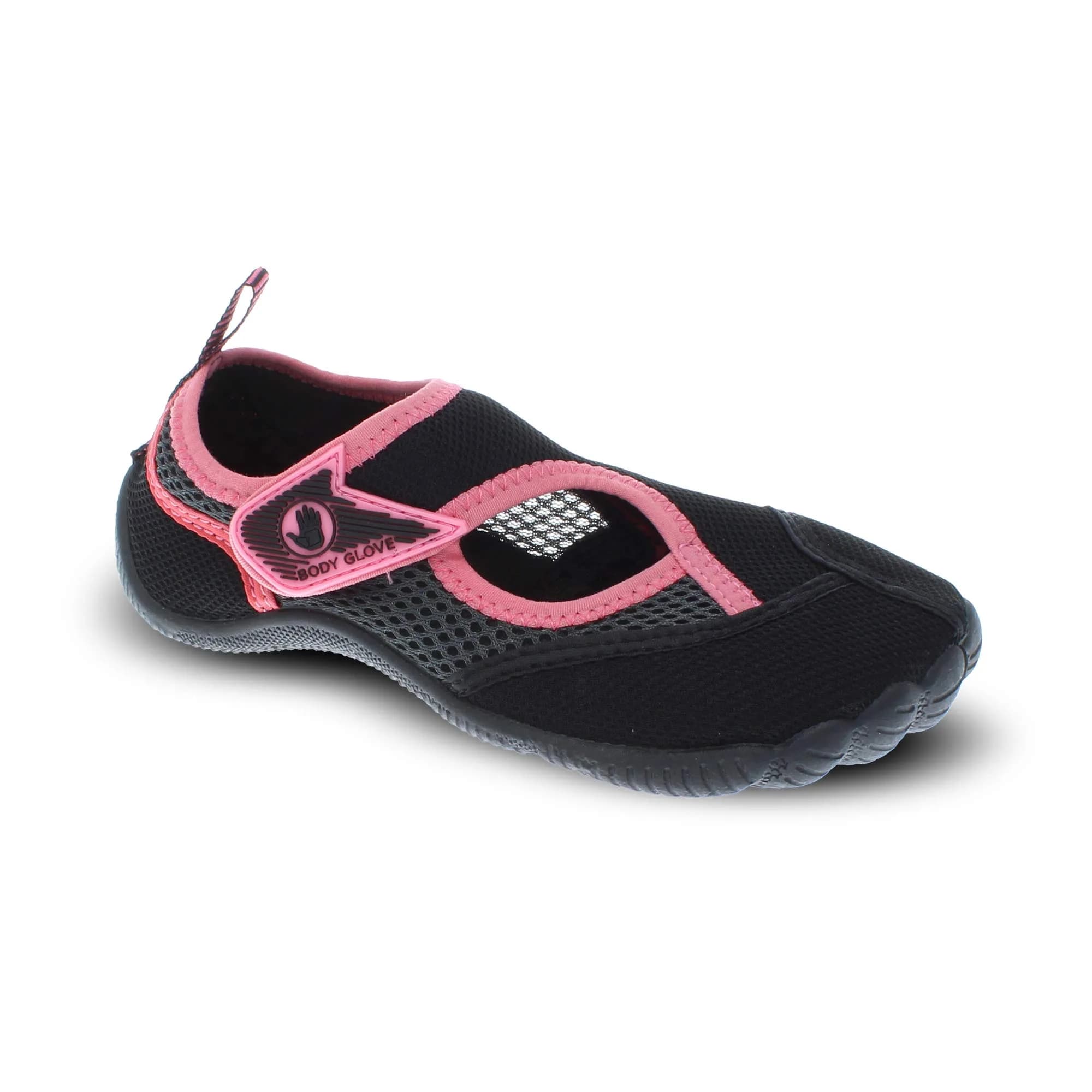 Body Glove Water Shoes for Women, Black/Salmon Rose | Quick-Dry, Breathable & Stylish Water Footwear — Black/Salmon Rose
