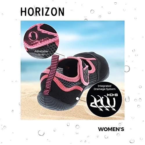 Body Glove Water Shoes for Women, Black/Salmon Rose | Quick-Dry, Breathable & Stylish Water Footwear thumbnail 4
