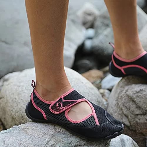 Body Glove Water Shoes for Women, Black/Salmon Rose | Quick-Dry, Breathable & Stylish Water Footwear thumbnail 6