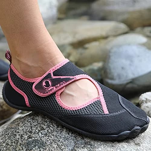 Body Glove Water Shoes for Women, Black/Salmon Rose | Quick-Dry, Breathable & Stylish Water Footwear thumbnail 7