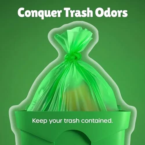 FORID 1.2 Gallon Colored Trash Bags | Extra Thick, Odorless, Strong Plastic Wastebasket Liners for Bathroom, Bedroom, Office & Car (150 Bags) thumbnail 5