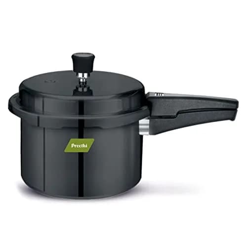 Preethi Pressure Cooker 5 Litres | Hard Anodized Induction Base, Outer Lid, Gas Compatible thumbnail 1