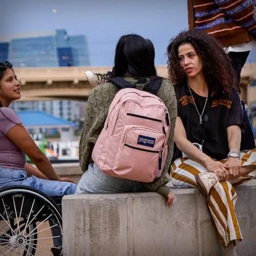 JanSport Laptop Backpack - 15” Laptop Sleeve, 34L Capacity, Ergonomic Shoulder Straps, Blue Dusk thumbnail 5