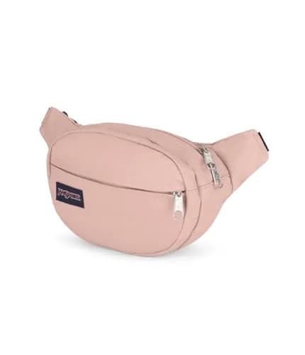 JanSport Fifth Avenue Fanny Pack Crossbody Bag for Women, Men - Stylish, Durable Waist Bag with Adjustable Belt, Main Zippered Pocket, Quick Stash, Misty Rose thumbnail 5