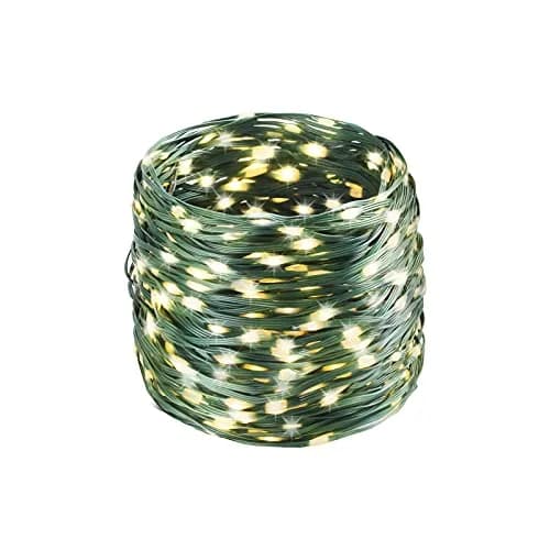 Tcamp 164ft 500 LED Warm White Christmas Tree Lights | 50m Green Wire Starry Fairy String Lights for Outdoor Indoor Decor thumbnail 7