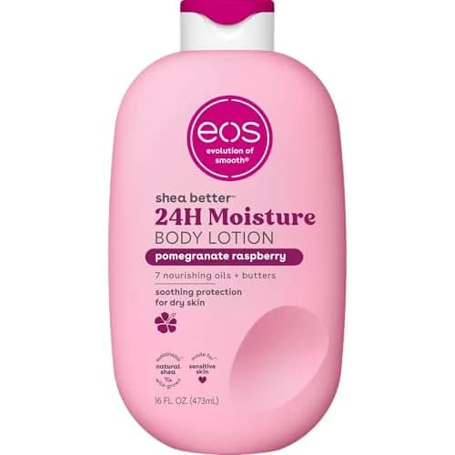 eos Shea Better Body Lotion Pomegranate Raspberry 475ml (16 fl oz) | 24-Hour Hydration for Indian Skin - main product image