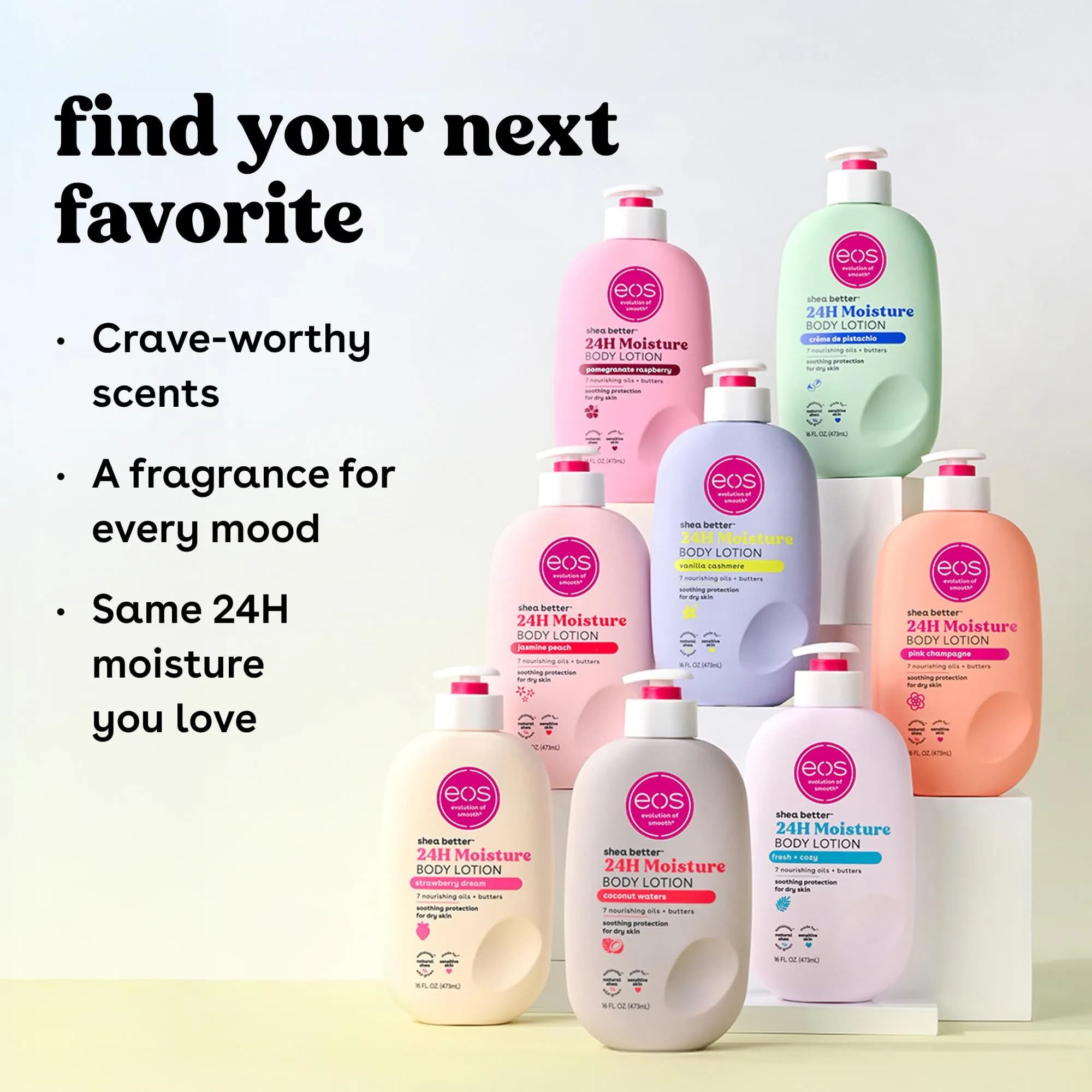 eos Shea Better Body Lotion Pomegranate Raspberry 475ml (16 fl oz) | 24-Hour Hydration for Indian Skin - view 9