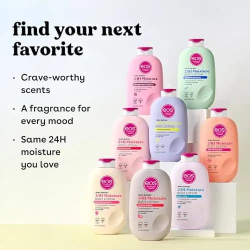eos Shea Better Body Lotion Vanilla Cashmere 473ml (16 fl Oz) | 24-Hour Moisture for All Skin Types thumbnail 8