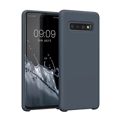 kwmobile TPU Silicone Case for Samsung Galaxy S10 | Dark Slate Soft Finish thumbnail 1