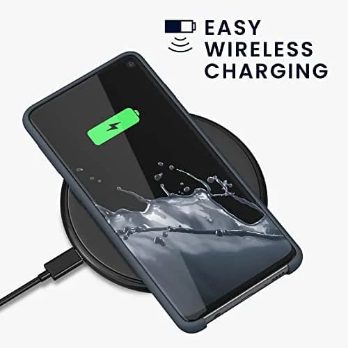 kwmobile TPU Silicone Case for Samsung Galaxy S10 | Dark Slate Soft Finish thumbnail 5