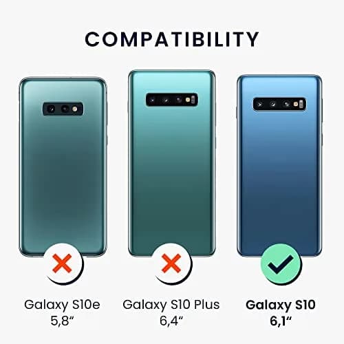 kwmobile TPU Silicone Case for Samsung Galaxy S10 | Dark Slate Soft Finish thumbnail 6