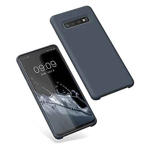 kwmobile TPU Silicone Case for Samsung Galaxy S10 | Dark Slate Soft Finish thumbnail 8