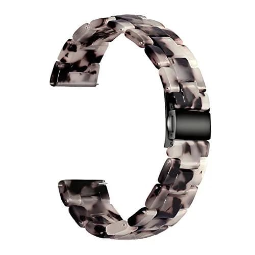iLVANYA Watchband for Fossil Women Gen 5E 42mm / Gen 6 42mm / Gen 4 Venture HR | Pearl Resin Quick Release Strap thumbnail 2