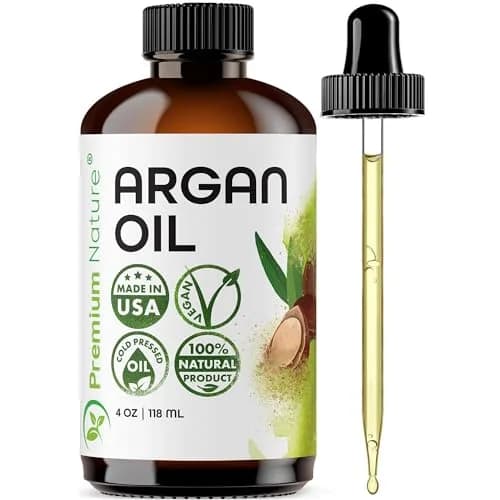 Premium Nature Argan Oil Hair Serum 118ml (4 Fl Oz) | Pure Cold Pressed Oil for Growth & Shine thumbnail 1