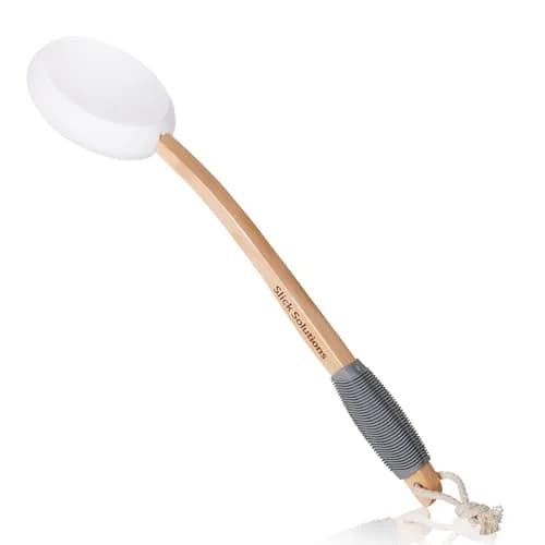 Slick Solutions Lotion Applicator 17-inch with Organic Pad | Easy Reach Back Applicator for Lotions, Creams, and Self-Tanner thumbnail 1