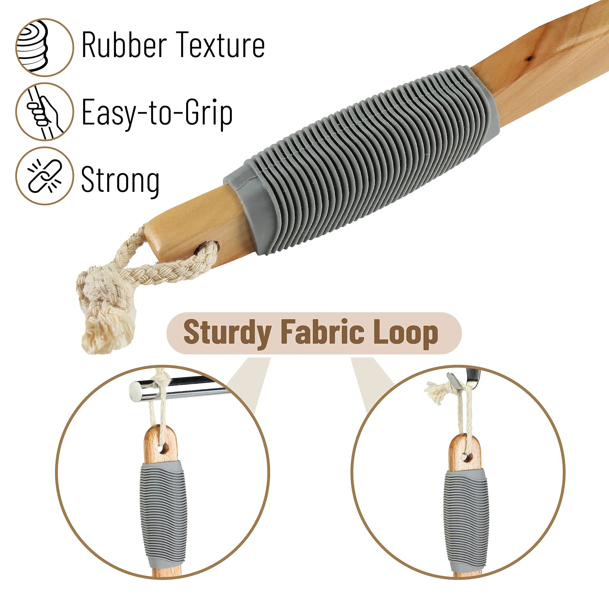 Slick Solutions Lotion Applicator 17-inch with Organic Pad | Easy Reach Back Applicator for Lotions, Creams, and Self-Tanner - view 3