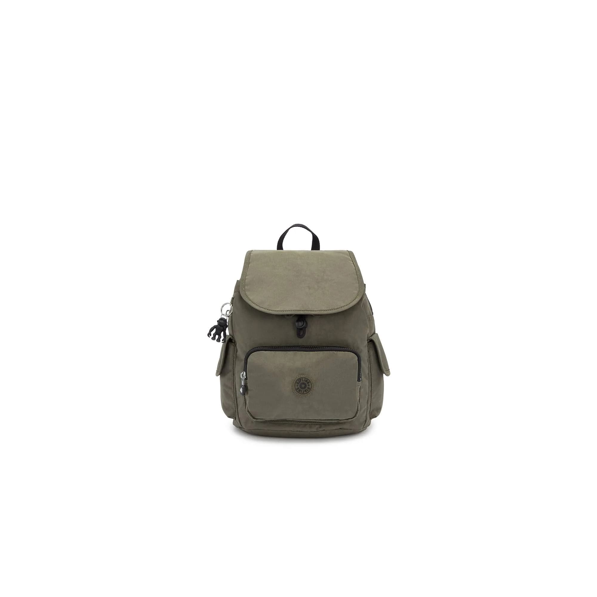 Kipling Women's City Pack Mini Backpack, Lightweight Versatile Daypack, Bag — Green Moss / Small