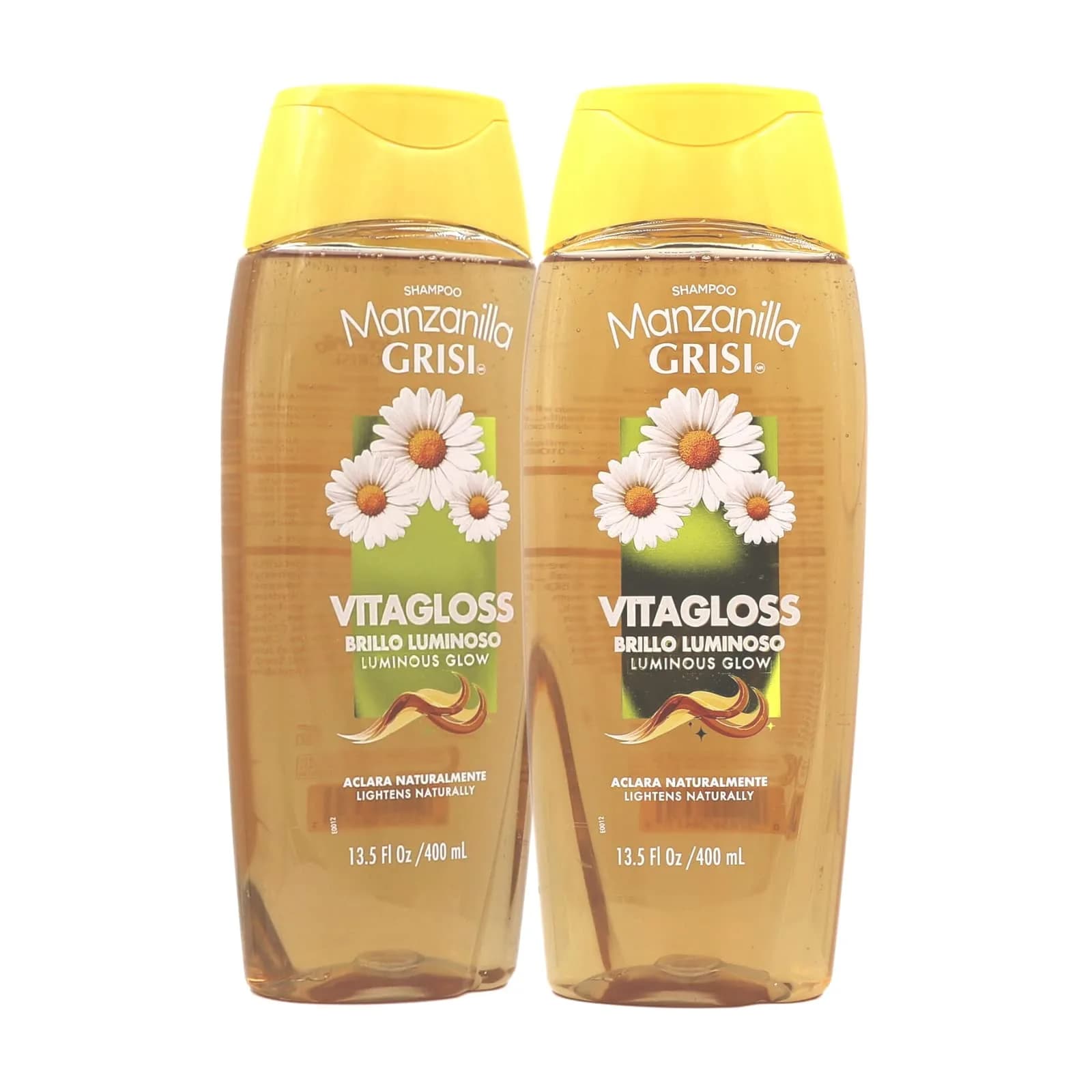 Manzanilla Grisi Cleansing Shampoo with Chamomile Extract 2 Pack | Nourishing, Lightening & Soothing (120c) — amber