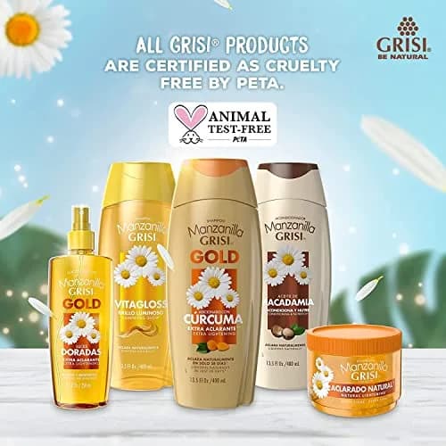 Manzanilla Grisi Cleansing Shampoo with Chamomile Extract 2 Pack | Nourishing, Lightening & Soothing (120c) thumbnail 5
