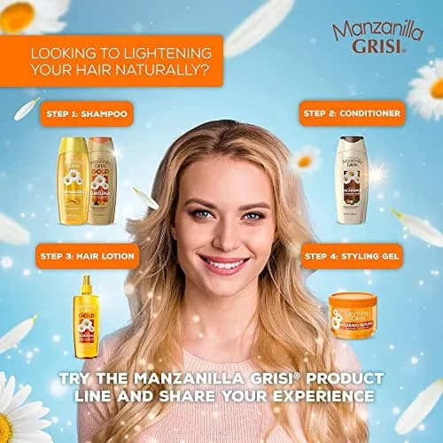 Manzanilla Grisi Cleansing Shampoo with Chamomile Extract 2 Pack | Nourishing, Lightening & Soothing (120c) thumbnail 6