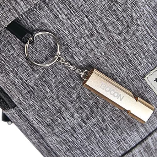 Noopel Emergency Whistles Lifeguard Safety Whistle with Lanyard and Keychain for Outdoor Camping Hiking Boating Hunting Fishing Kayak Kids Rescue Signaling Loud Survival Whistle (4 Pack Gold) | Super Loud, Aluminum Alloy, Water-Resistant thumbnail 6