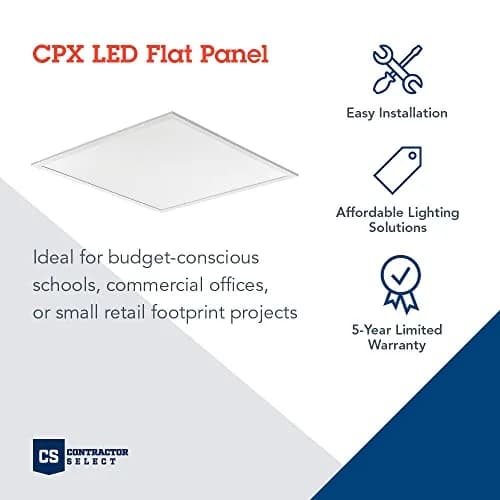 Lithonia Lighting CPX 2x2 LED Flat Panel Light | Adjustable Lumens & CCT for Commercial & Residential Use thumbnail 2