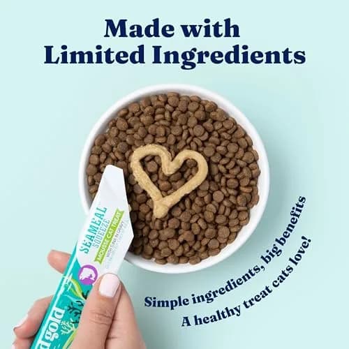 Solid Gold SeaMeal Squeeze Tuna Lickable Cat Treats with Seaweed for Skin & Coat - Wet Cat Treats with Digestive & Immune Health Support - Natural, Holistic, Grain Free (48 Squeezes) thumbnail 2