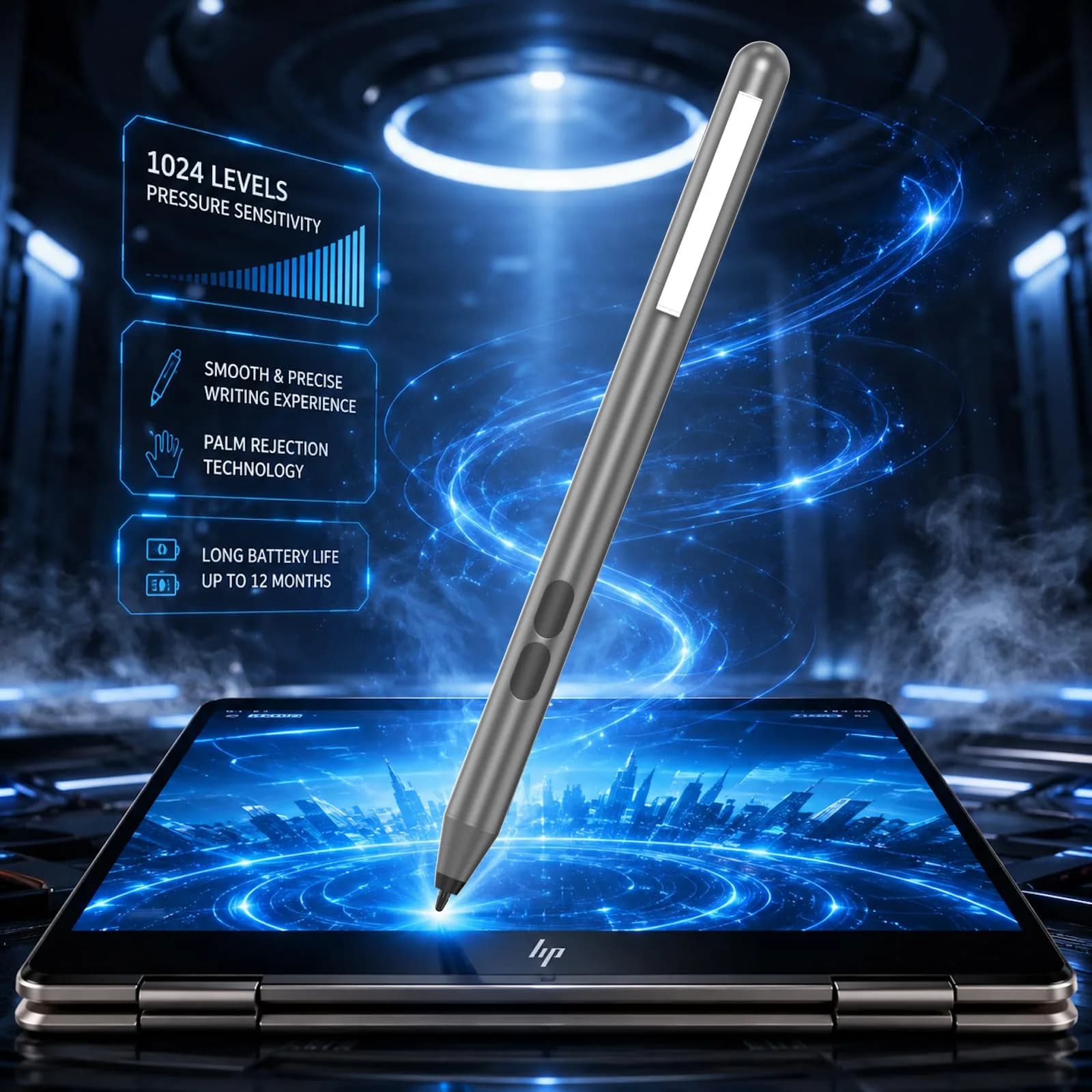 hacey MPP 1.51 Pen for Surface Pro 11/10/X/9/8 1024 Pressure Levels | 417-Day Battery Life Palm Rejection - view 5
