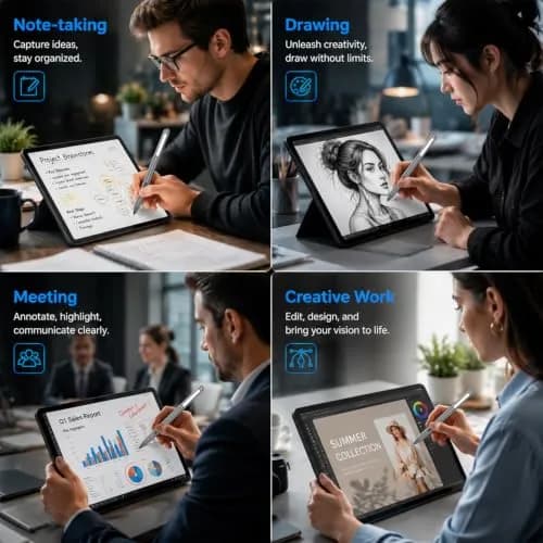 hacey MPP 1.51 Pen for Surface Pro 11/10/X/9/8 1024 Pressure Levels | 417-Day Battery Life Palm Rejection thumbnail 7