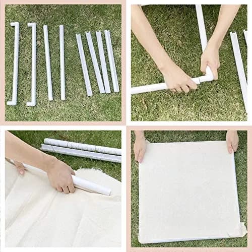 Wool Queen Universal Clip Frame 43.1x43.1 cm (17"x17") | Damage-Free Plastic Craft Hoop for Embroidery & Cross-Stitch thumbnail 5