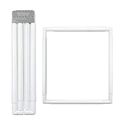 Wool Queen Universal Clip Frame 43.1x43.1 cm (17"x17") | Damage-Free Plastic Craft Hoop for Embroidery & Cross-Stitch thumbnail 1