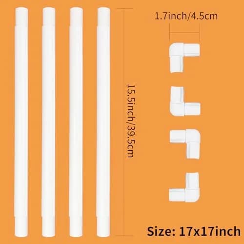 Wool Queen Universal Clip Frame 43.1x43.1 cm (17"x17") | Damage-Free Plastic Craft Hoop for Embroidery & Cross-Stitch thumbnail 2