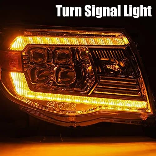 AlphaRex Nova Series Projector Headlights for Toyota Tacoma | Clear Lens, Quad Projector, 6000K LED High Beam thumbnail 5