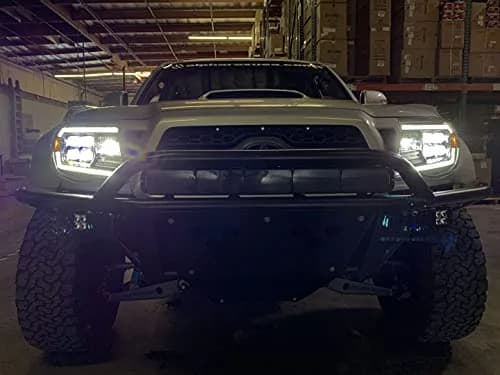 AlphaRex Nova Series Projector Headlights for Toyota Tacoma | Clear Lens, Quad Projector, 6000K LED High Beam thumbnail 9