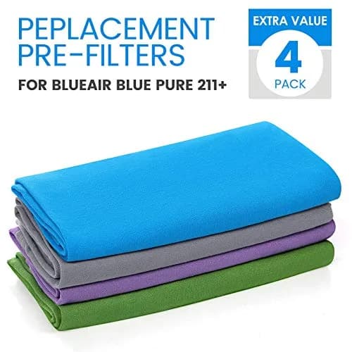 Cabiclean 4 Pack Washable Pre-Filters for Blueair Blue Pure 211+ Air Purifier | Captures Dust, Pollen, Pet Dander thumbnail 7