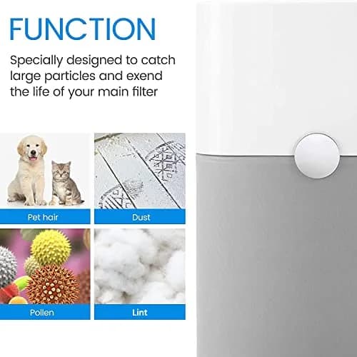 Cabiclean 4 Pack Washable Pre-Filters for Blueair Blue Pure 211+ Air Purifier | Captures Dust, Pollen, Pet Dander thumbnail 3