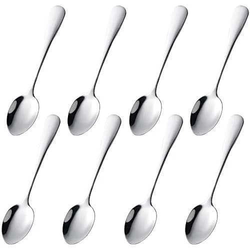 CAMDEA Mini Dessert Spoons 12cm (4.9 Inches) Set of 8 | Stainless Steel Espresso Coffee Spoons thumbnail 1